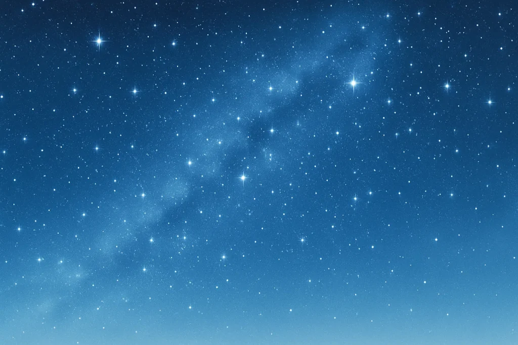 星が綺麗にみえる夜空