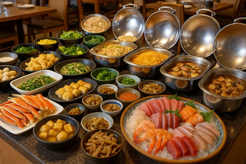 夕食のバイキングが美味しい宿