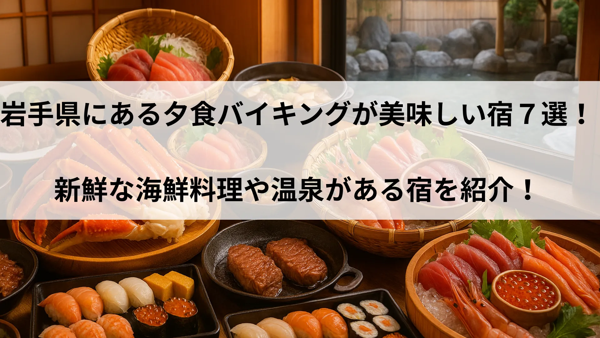 夕食バイキングが美味しい宿 岩手